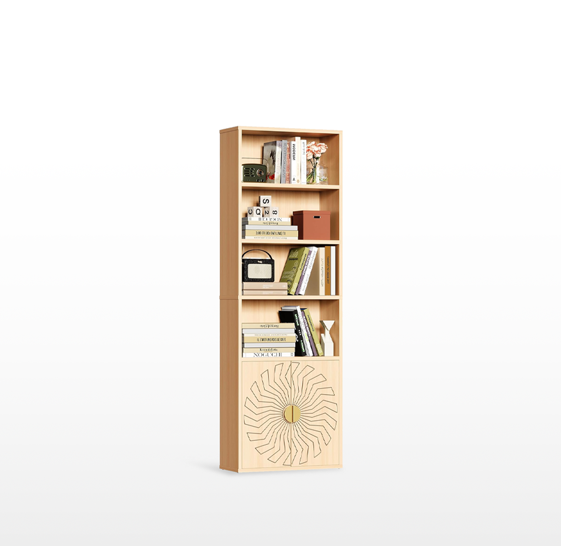LIKEMET 70.8" Tall Modern Home Bookcase