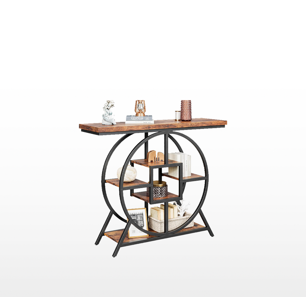LIKEMET Round Base Console Table（41.3"）