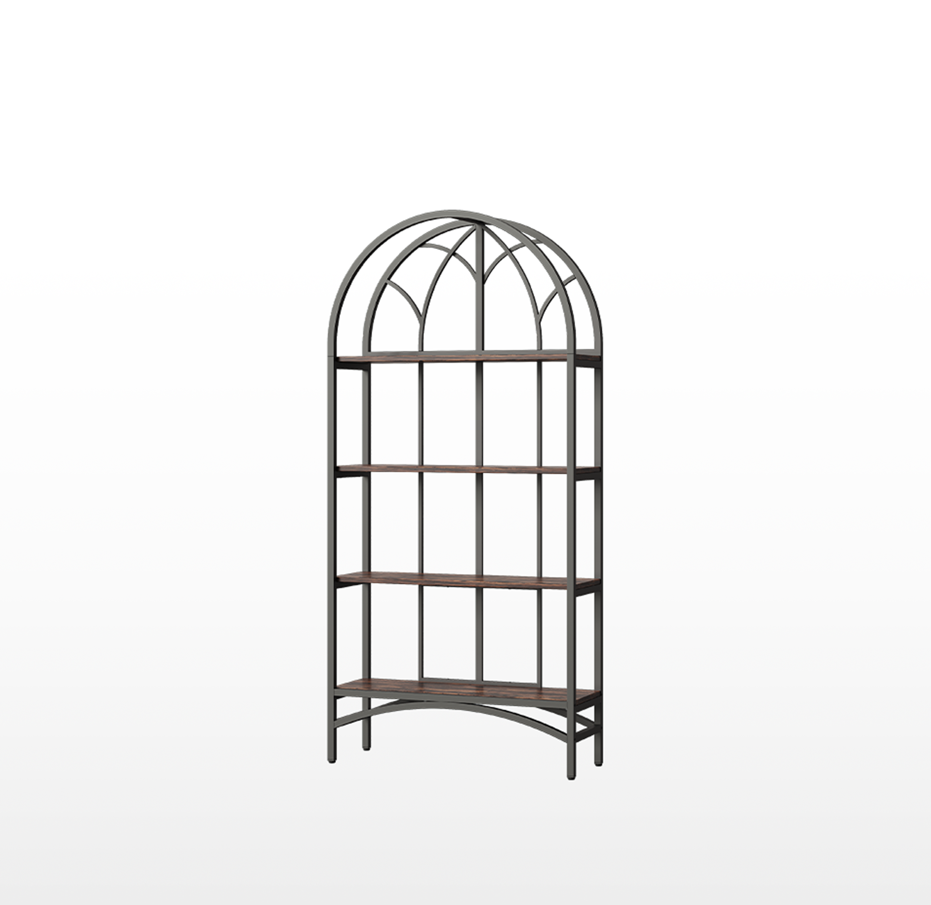 LIKEMET 70.8" High Arched Bookcase