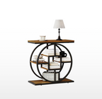 LIKEMET Geometric Frame Narrow End Table