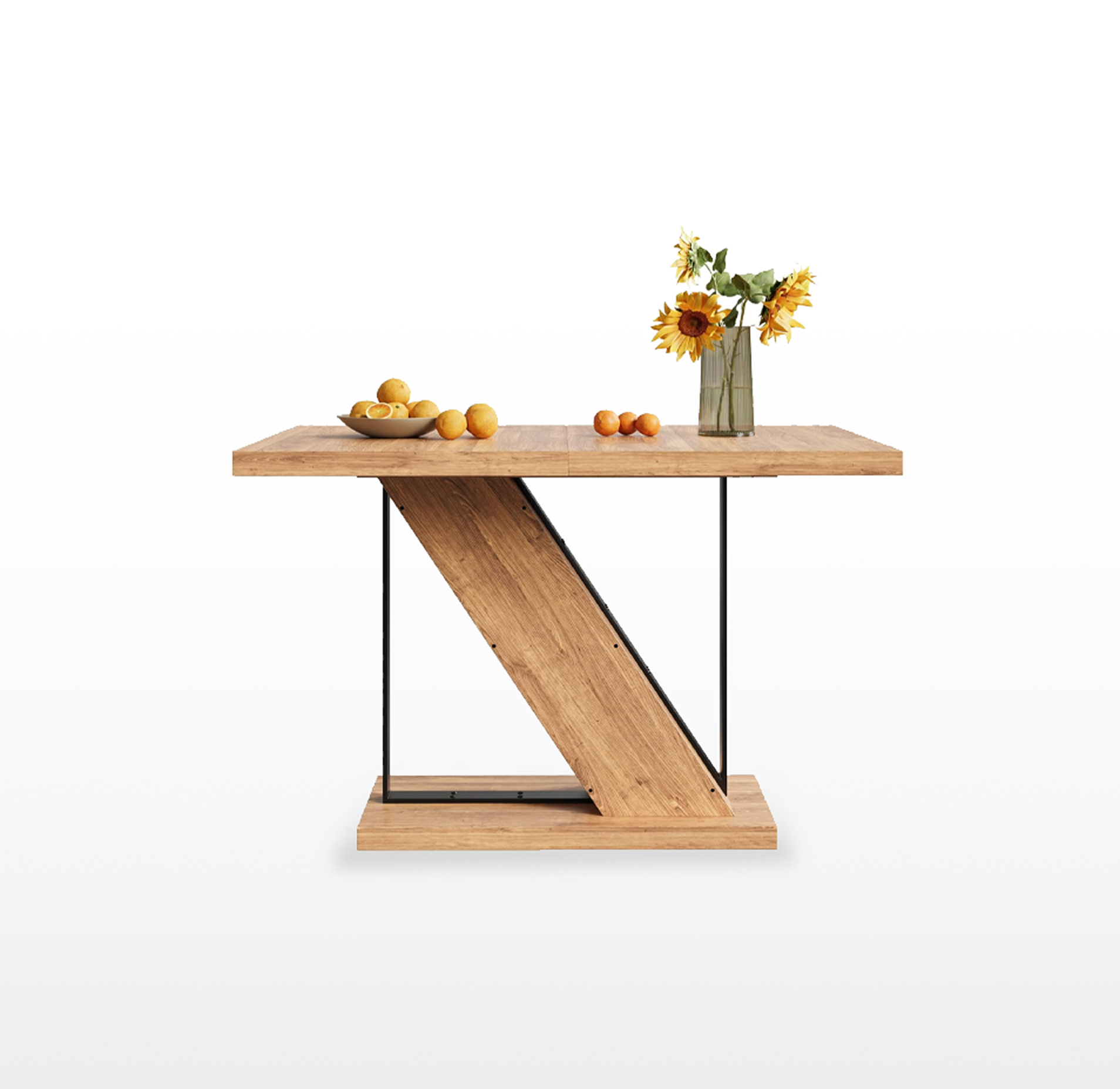 LIKEMET 47" Modern Wooden Small Rectangle Dining Table