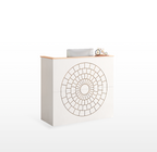 LIKEMET 47” Reception Desk with Counter