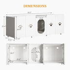 LIKEMET Hidden Double Cat Litter Box