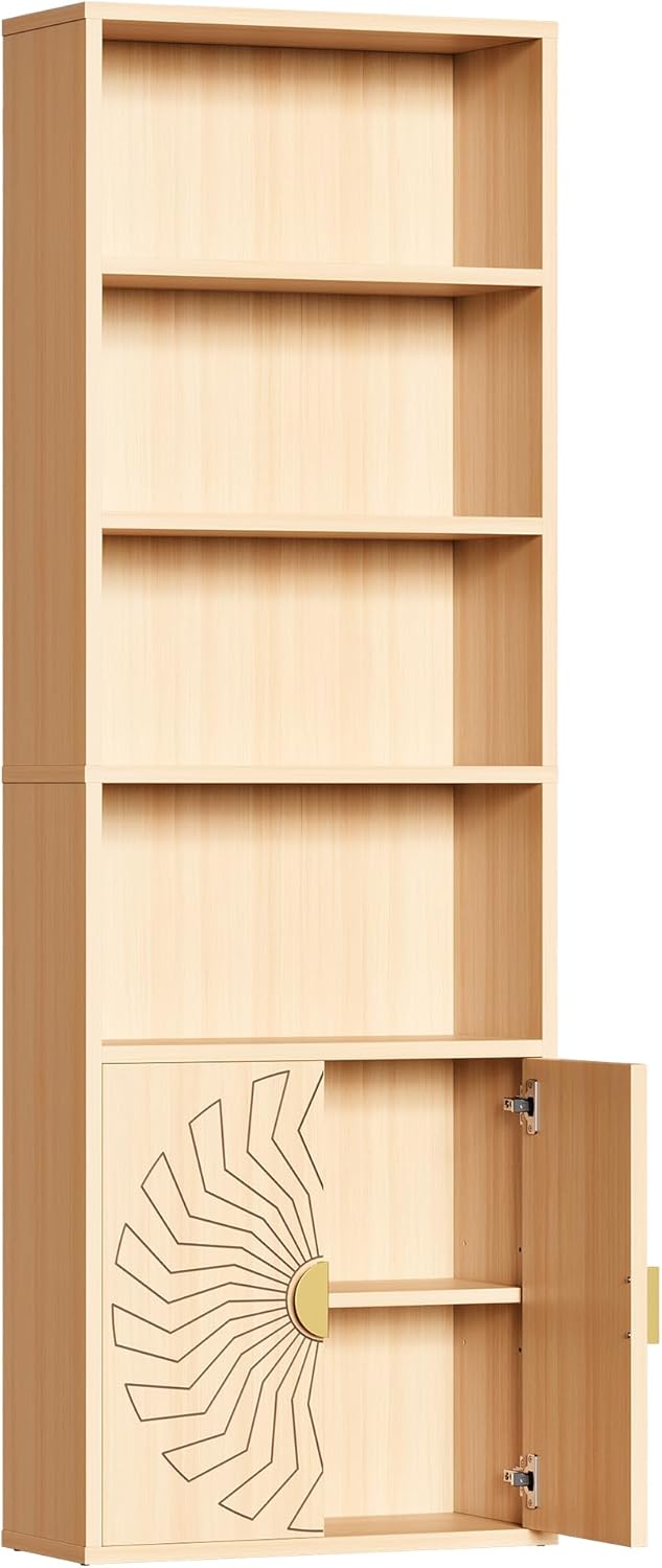 LIKEMET 70.8" Tall Modern Home Bookcase