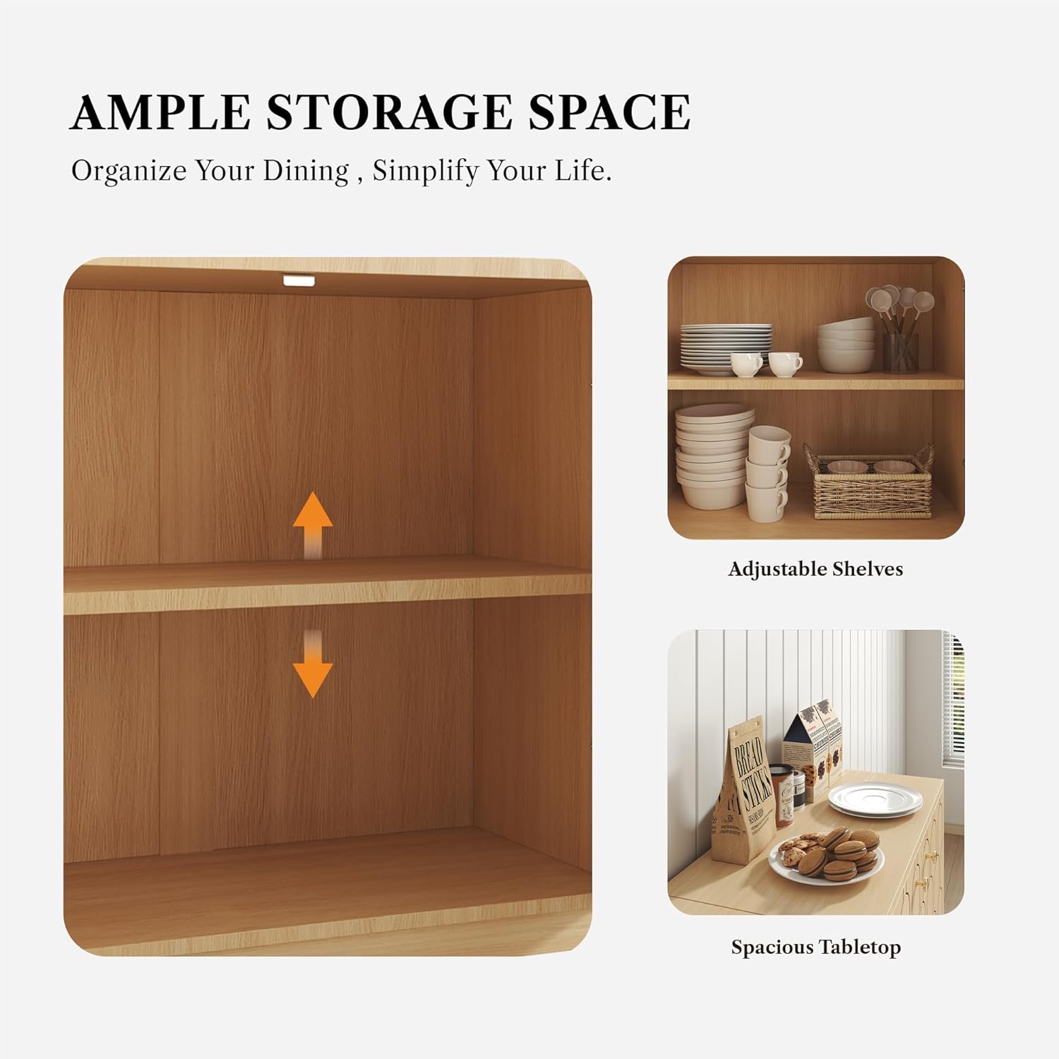LIKEMET Fish Scale Farmhouse Locker