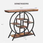 LIKEMET 41.3" Round Base Console Table