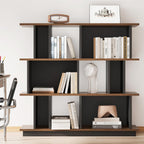 LIKEMET 47" Geometric Bookshelf