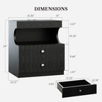 LIKEMET 21" French Nightstand ( LED & Charging Station )