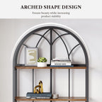 LIKEMET 70.8" High Arched Bookcase