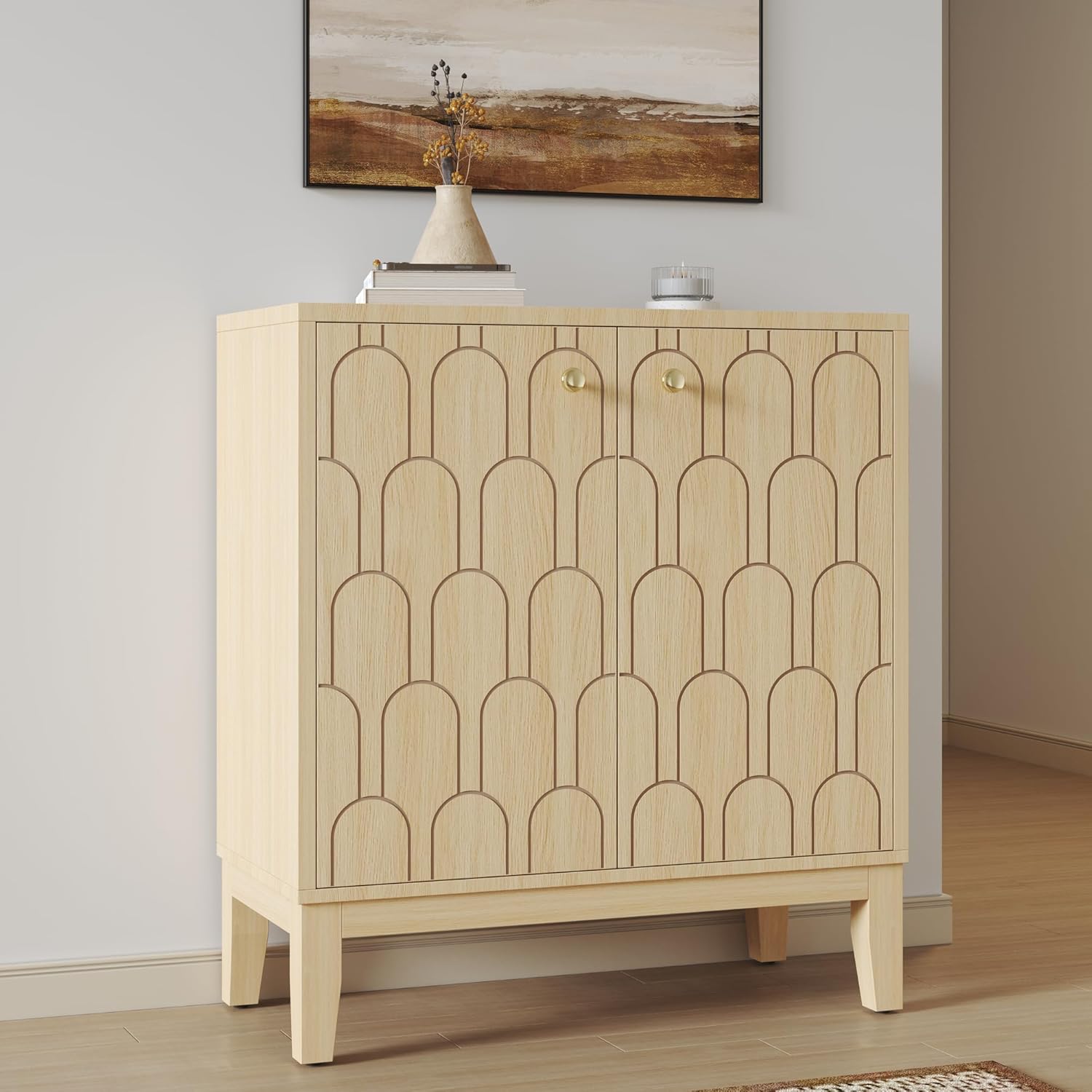 LIKEMET Fish Scale Farmhouse Locker