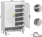 LIKEMET 6-Tier Shoe Cabinet with Doors
