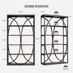 LIKEMET 39.3" Metal Industrial Bookcase