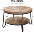 LIKEMET 32" Round Coffee Table
