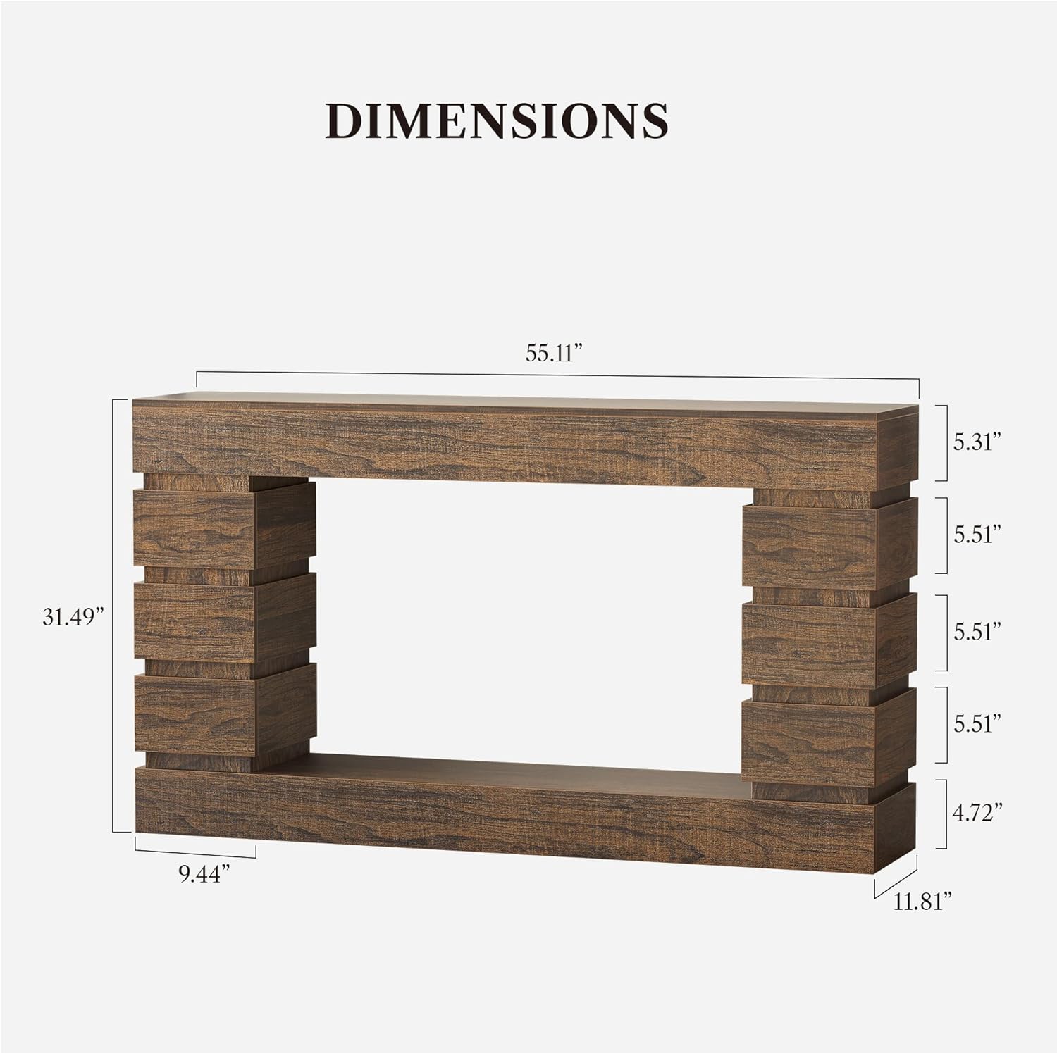 LIKEME Wooden Entryway Table
