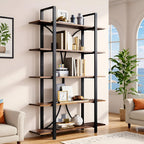 LIKEMET 70“ Open Bookshelf with Half Back