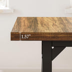 LIKEMET 71" Retro Simple Square Dining Table
