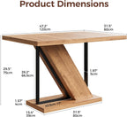 LIKEMET 47" Modern Wooden Small Rectangle Dining Table