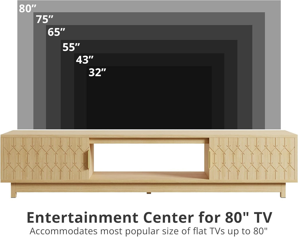 LIKEMET 70.8“ Modern Grain TV Stand