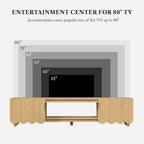 LIKEMET 70.8" Wave TV Stand