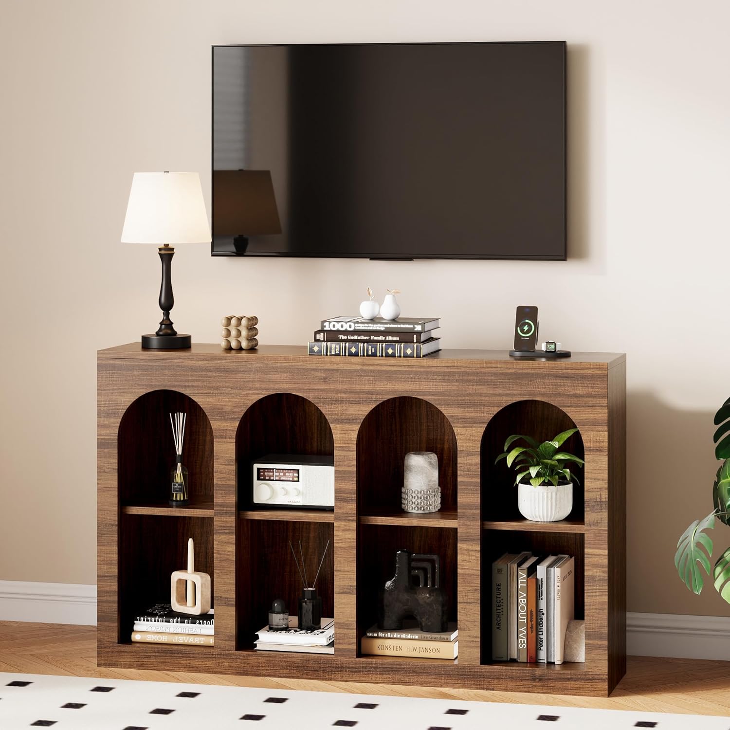 LIKEMET 55" Mid-Century Modern Console Table