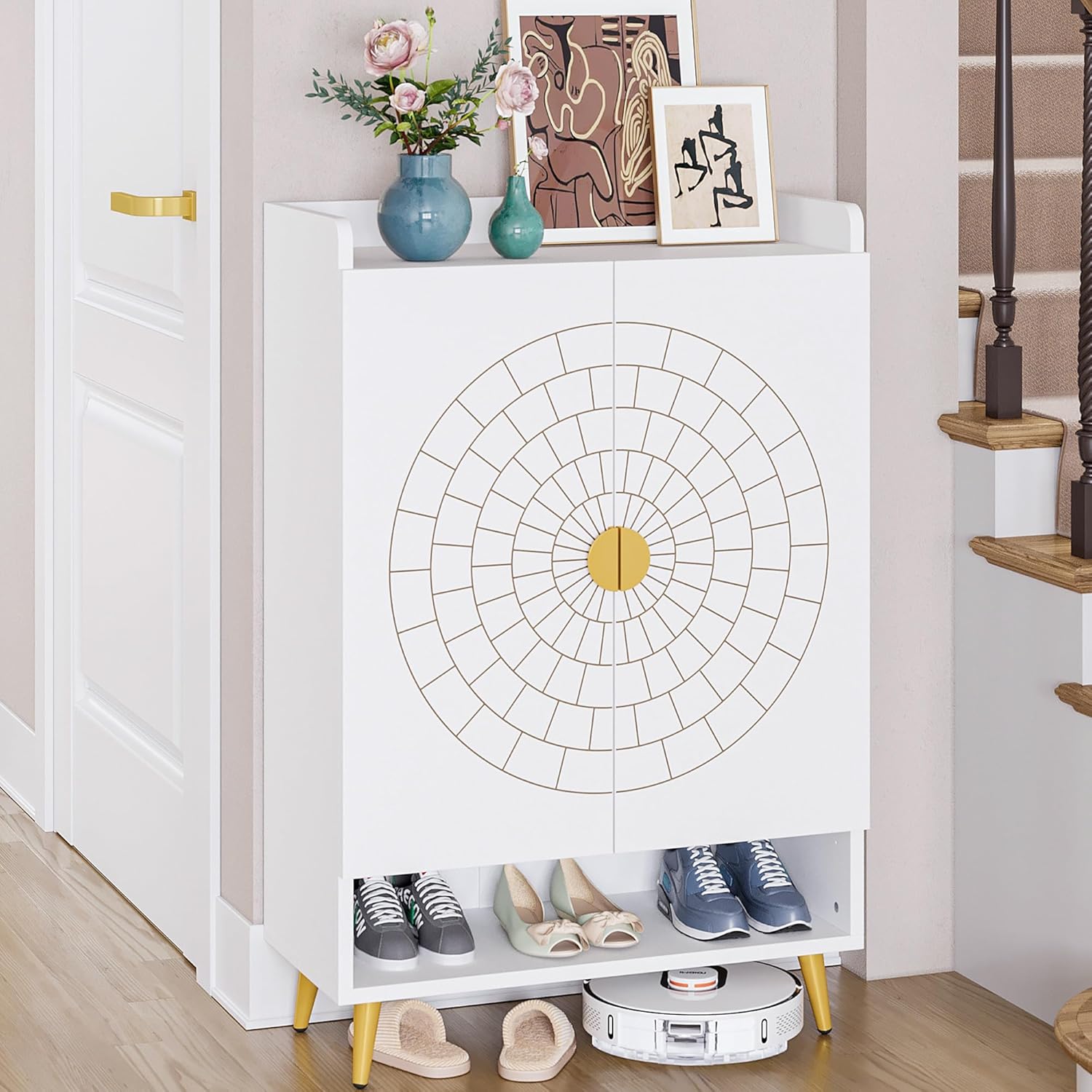 LIKEMET 6-Tier Shoe Cabinet with Doors