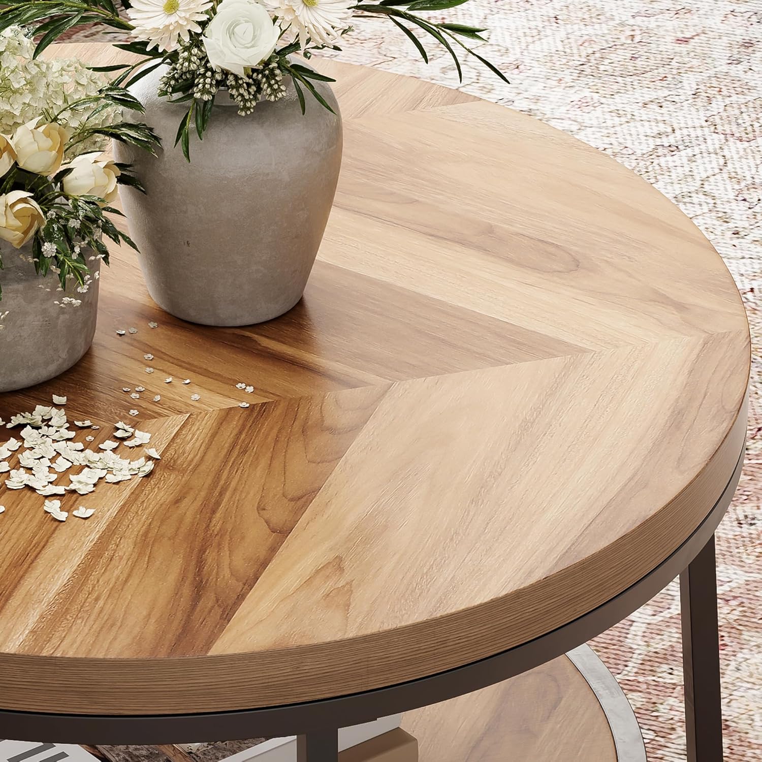 LIKEMET 32" Round Coffee Table