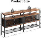 LIKEMET 74" Three-Tier Entryway Table