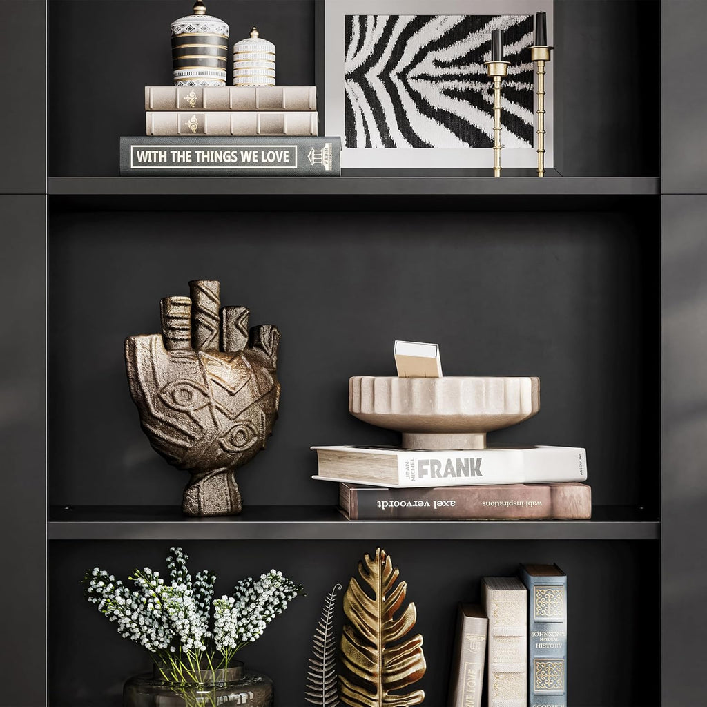 LIKEMET Rotatable Arched Bookcase（71”）