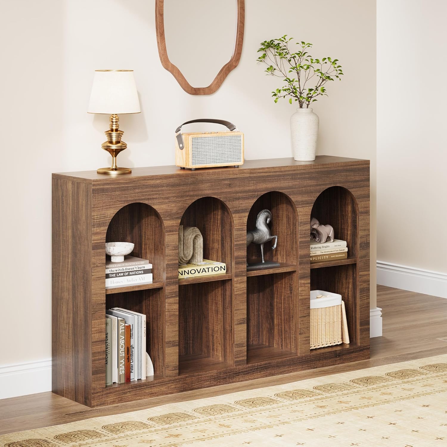LIKEMET 55" Mid-Century Modern Console Table