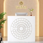 LIKEMET 47” Reception Desk with Counter