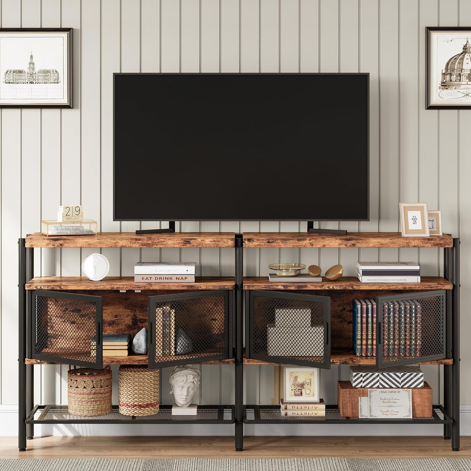 LIKEMET 74" Three-Tier Entryway Table
