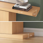 LIKEMET 55" Tree Trunk Type Console Table
