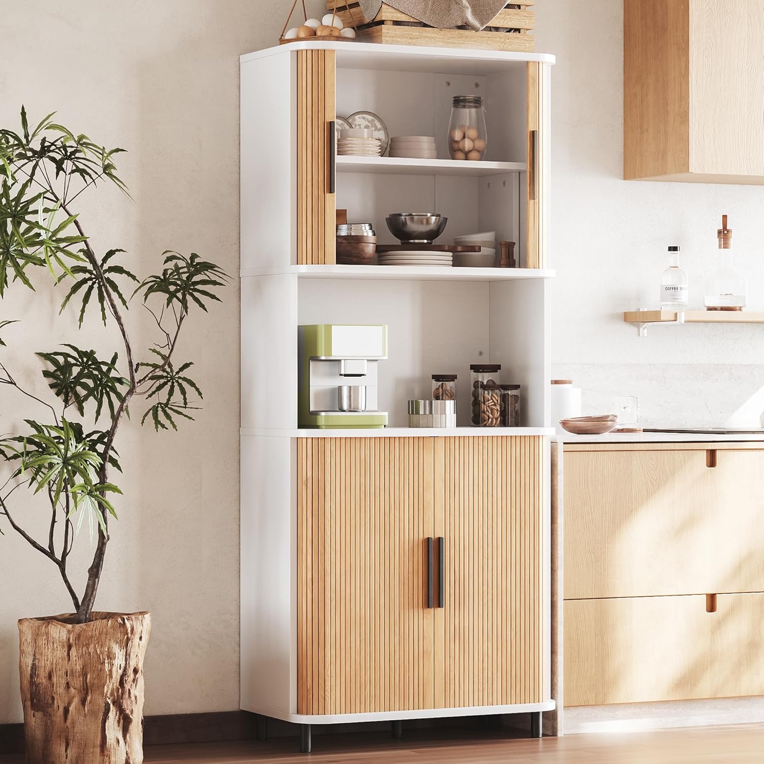LIKEMET 70.8" Built-In Kitchen Cabinet