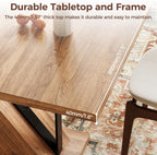 LIKEMET 47" Modern Wooden Small Rectangle Dining Table