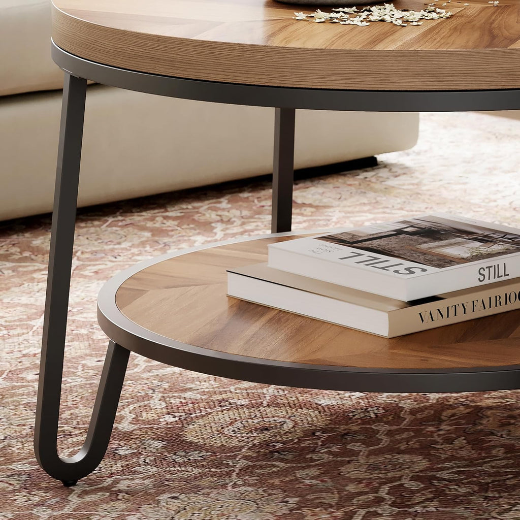 LIKEMET 32" Round Coffee Table