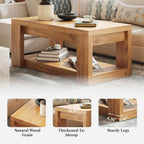 LIKEMET 47.24“ Wood Coffee Table