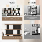 LIKEMET 47" Geometric Bookshelf