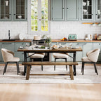 LIKEMET 70.8" Wooden Dining Table