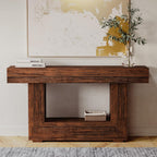 LIKEMET 55" Wooden Rustic Entryway Table