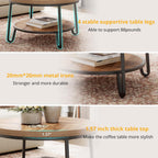 LIKEMET 32" Round Coffee Table