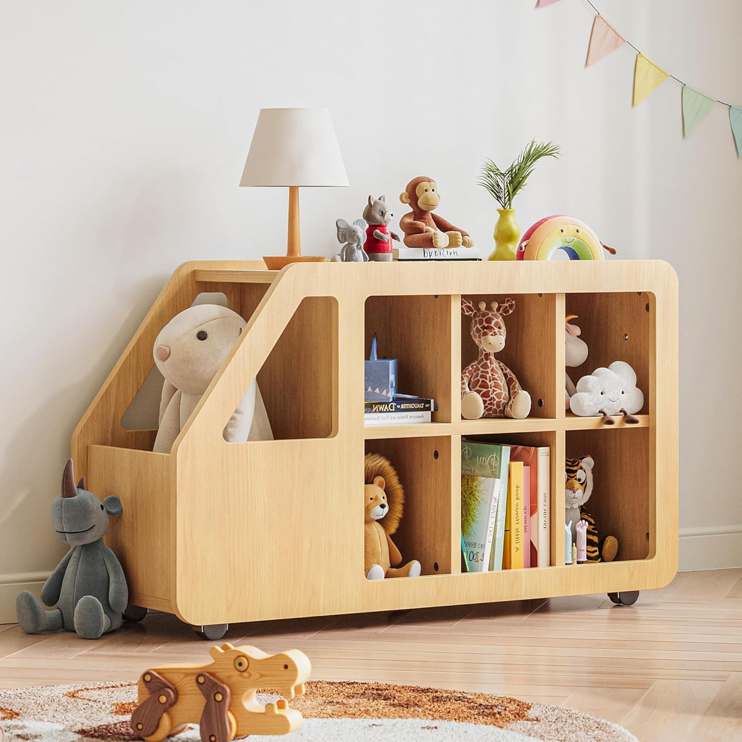 LIKEMET Car-Shaped Toy Storage Box