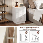 LIKEMET 26.3" 3 Drawers Nightstand