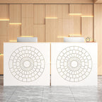 LIKEMET 47” Reception Desk with Counter