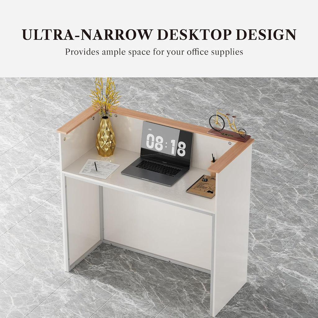 LIKEMET 47” Reception Desk with Counter