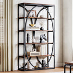 LIKEMET 39.3" Metal Industrial Bookcase