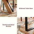 LIKEMET 47" Modern Wooden Small Rectangle Dining Table