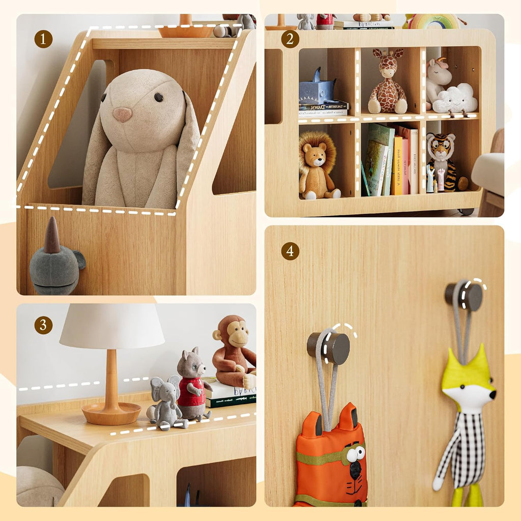 LIKEMET Car-Shaped Toy Storage Box
