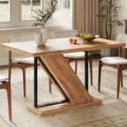 LIKEMET 47" Modern Wooden Small Rectangle Dining Table