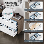 LIKEMET 2 Drawer File Cabinet with Lock