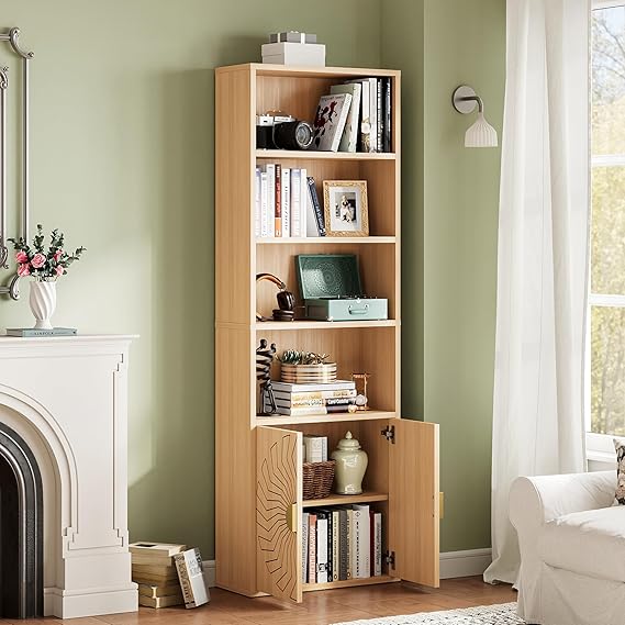 LIKEMET 70.8" Tall Modern Home Bookcase